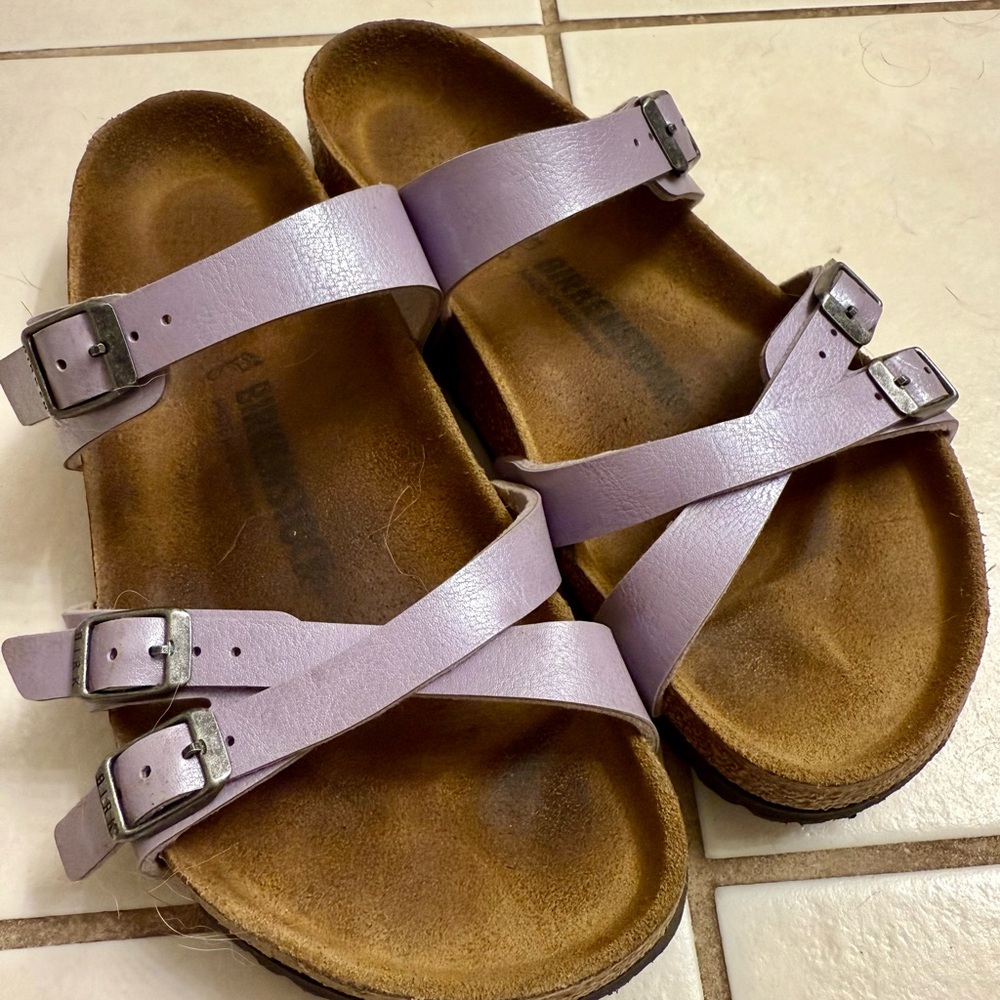 Birkenstock Franca EU 39 US 8/8.5 Graceful Lilac Iridescent